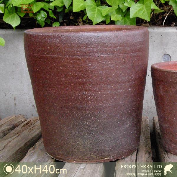 真焼 反大鉢 TD-747L L（直径40cm×H40cm）（底穴あり）（料亭/侘び/さび/モダン）...