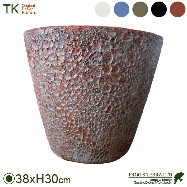 バブルポット コニック XL単品（直径38cm×H30cm）（底穴あり）（陶器製）（プランター/ポッ...