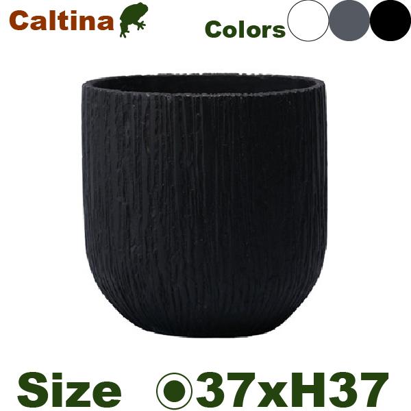 カルティナ L（直径37cm×H37cm）（底穴なし/あり）（セメントファイバー）（プランター/ポッ...