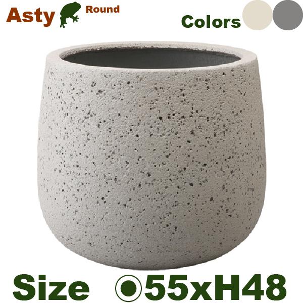【屋外対応】MM アスティ ラウンド L（直径55cmxH48.5cm）（底穴なし/あり）（Cファイ...