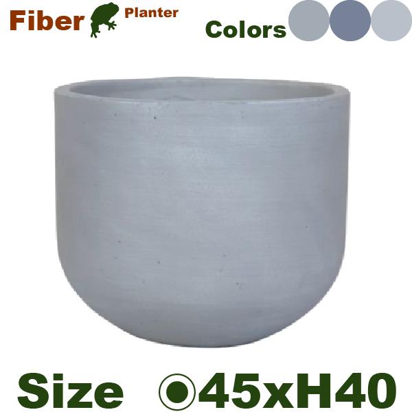 VT ラウンド L（直径45cm×H40cm）（底穴あり）セメント ファイバー プランター ポット ...