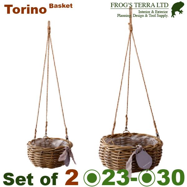 トリノ ハンギング LSセット XM-006-2（L:直径30cm×H10cm/S:直径23cm×H...