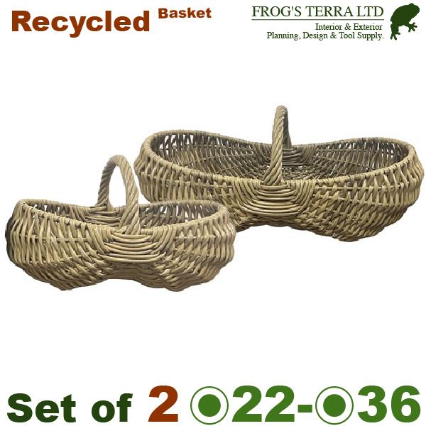 トリノ手篭 SL セット（S:W22cm×D14cm×H10cm/L:W34cm×D16cm×H14...