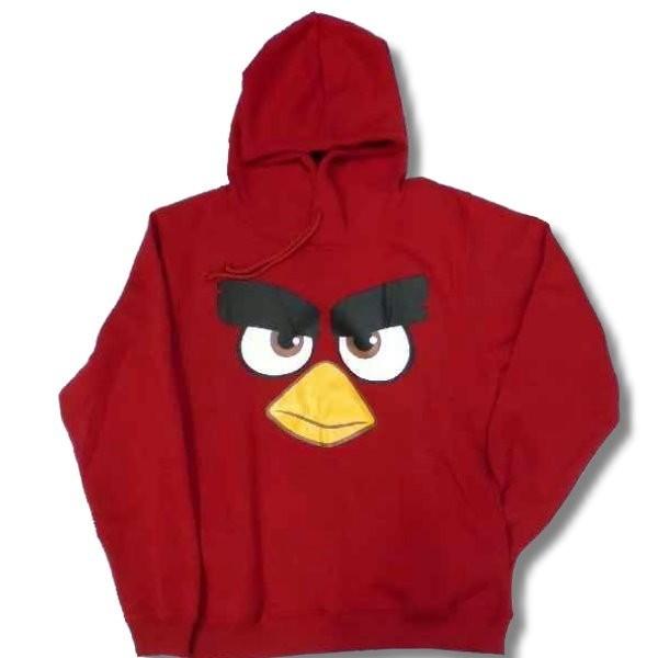 アウトレット アングリーバード アメカジ フルプリント メンズ 長袖 パーカー 映画 裏起毛 赤 /...