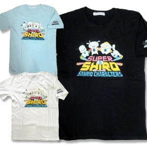 スーパーシロ サンリオ コラボ T ミニキャラ 柄 半袖 Tシャツ アメカジ 薄手 メンズ / bia377｜frogberry