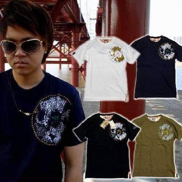 在庫処分セール アウトレット 再無 和柄 Tシャツ メンズ 半袖 虎 ネックレス付き / bia50...