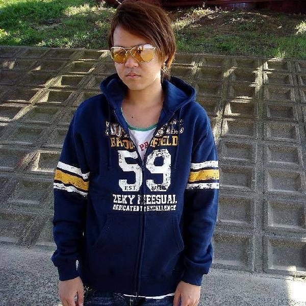 生産終了 再無 アウトレット アメカジ メンズ ジップアップパーカー 長袖 スウェット スエット L...