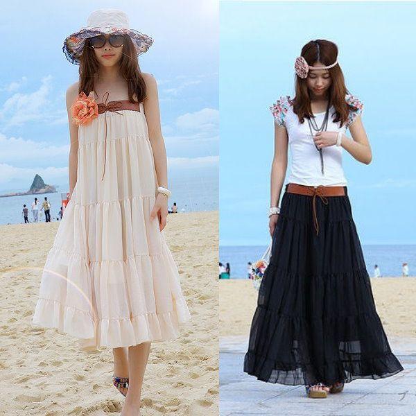 在庫処分セール3900 2Way マキシ丈スカート＆ワンピース ロング丈 レディース/【6点入り1点...