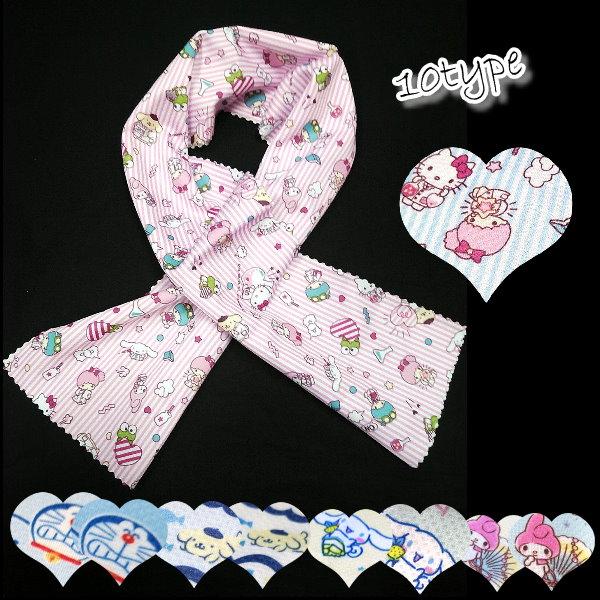 ひんやりクロス 水でぬらして絞って振って 可愛い キャラクター 暑さ対策 熱中症予防 冷感タオル キ...