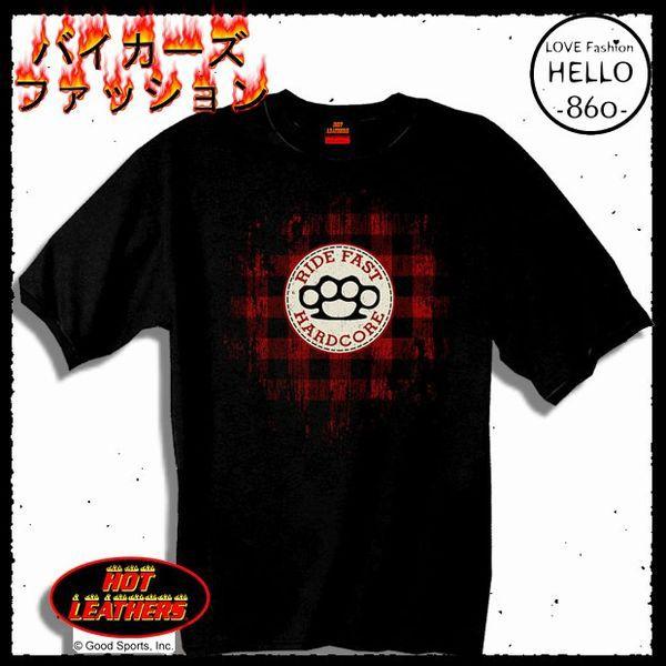 即納 メンズ 半袖 Tシャツ バイカーファッション 大きいサイズ メリケンサック 黒 / rfa17...