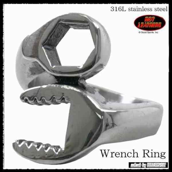 即納 レンチ型 リング 316L ステンレス スチール アクセサリー アメリカ USA / rfo1...