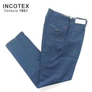 ＊60%OFF 新品 インコテックス INCOTEX 春夏 メンズ 綿麻 テーパード パンツ 定価4...