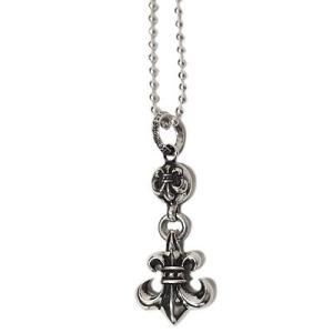 クロムハーツ Chrome Hearts  ネックレス  1ball bs fleur charm　ワン ボール ビーエス フレア チャーム｜fromla