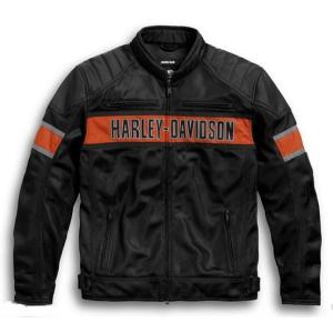 ハーレーダビッドソン　Harley Davidson  メンズ　ジャケット  Men's Trenton Mesh Riding Jacket｜fromla