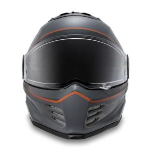 ハーレーダビッドソン Harley Davidson  ヘルメット  Division X15 Sunshield Full Face Helmet　グレイ/オレンジ｜fromla