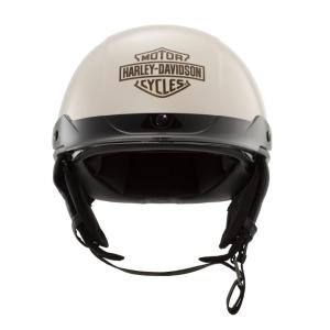 ハーレーダビッドソン　Harley Davidson  ハーフ　ヘルメット  Busby Ultra-Light Syn Shield J03 Half Helmet 　ホワイトサンドパールグロス｜fromla