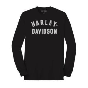 ハーレーダビッドソン Harley-Davidson メンズ　ロングスリーブ シャツ　 Men's Staple LS Tee - Black｜fromla