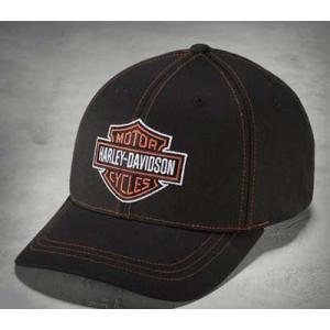 ハーレーダビッドソン Harley Davidson  ベースボールキャップ  Men's Contrast Stitch Logo Stretch Cap｜fromla