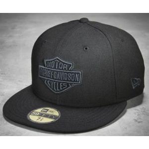 ハーレーダビッドソン Harley Davidson  ベースボールキャップ  Men's Tonal Bar & Shield Logo 59FIFTY Cap｜fromla