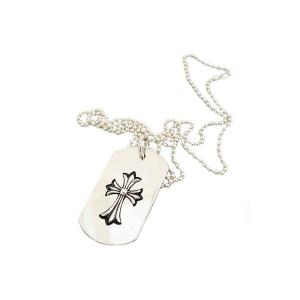 クロムハーツ Chrome Hearts  ドッグタグ　カットアウトクロスウイズCHクロス   Cut Out Dogtag With Cross Charm｜fromla