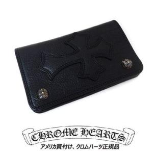 クロムハーツ Chrome Hearts 長財布 ウォレット  1 Zip Leather Cros...