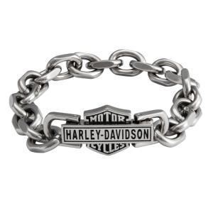 ハーレーダビッドソン Harley Davidson  メンズ 　ステンレススチール　ブレスレット  VINTAGE B & S LINK BRACELET｜fromla