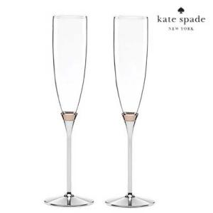 ケイトスペード シャンペングラス セットKate Spade rosy glow toasting flute pair｜fromla