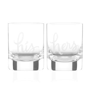 ケイトスペード グラス セット kate spade new york Set of 2 Two of a Kind Double Old Fashioned Glasses｜fromla