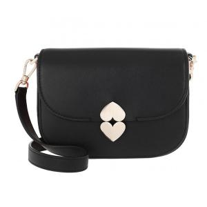 ケイトスペード クロスボディバッグ Kate Spade pxrua792 lula small saddle bag (BLACK) スモール サドルバッグ (ブラック)｜fromla