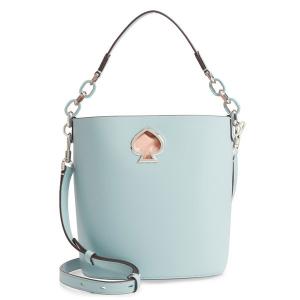 ケイトスペード ショルダーバッグ Kate Spade pxrua406 ★ suzy small bucket bag (HAZY) スモール レザー バケットバッグ (ブルー系)｜fromla