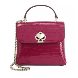 ケイトスペード ミニバッグ PXRUA631 Kate Spade romy croc embossed mini top handle (Berry Blitz) ロミー クロコ エンボス ミニ トップ ハンドル｜fromla