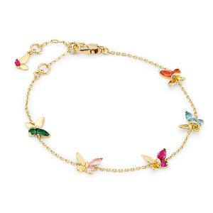 ケイトスペード ブレスレット Kate Spade Crystal Social Butterfly Station Bracelet クリスタル ソーシャル バタフライ ステーション ブレスレット（マルチ）｜fromla