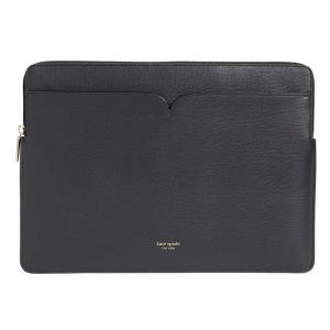 ケイトスペード ノートパソコンケース ★ Kate Spade 8aru6207 sylvia universal slim laptop sleeve (BLACK) レザー スリム ラップトップ スリーブ (ブラック)｜fromla