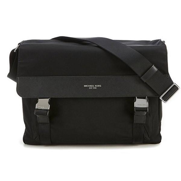 マイケルコース ショルダーバッグ Men&apos;s Kent Messenger Bag (Black) ...