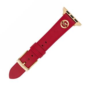 マイケルコース apple watch付け替えバンド Michael Kors Leather Strap For Apple Watch (Red) レザー ストラップ フォー アップルウォッチ (レッド)｜fromla