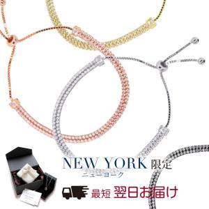 ブレスレット レディース テニスブレスレット ダイヤモンド cz プラチナ 加工 プレゼント 女性｜fromny