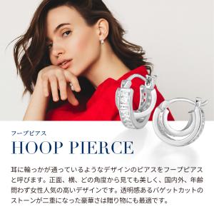 ピアス フープピアス レディース プラチナ 加...の詳細画像2
