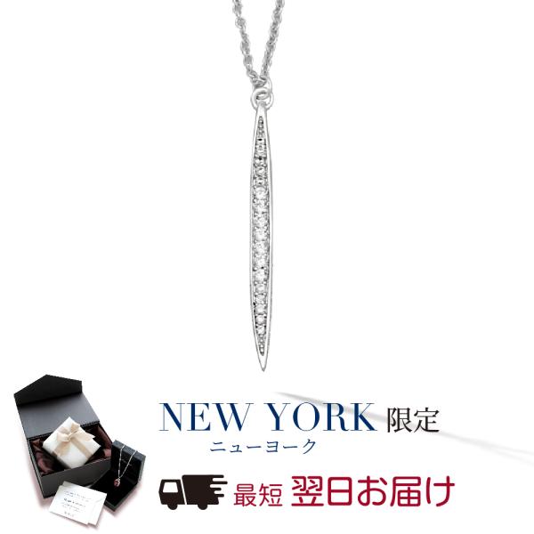 ネックレス レディース ダイヤモンド cz バーネックレス プラチナ 加工 プレゼント 女性