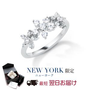 指輪 レディース リング ダイヤモンド cz プラチナ 加工 ブランド 花 フラワー｜fromny