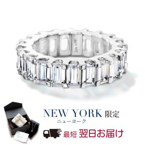 指輪 レディース ダイヤモンド cz プラチナ 加工 エタニティリング ブランド｜fromny