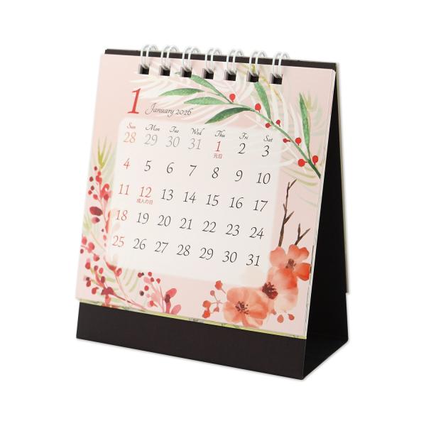 2026カレンダーＳＳ卓上１ヶ月　四季の花｜cal-219