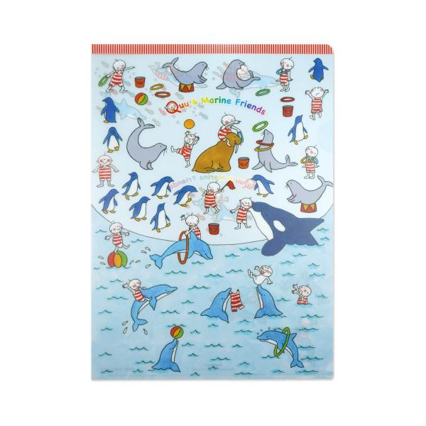 Ａ4クリアフォルダー　Quuマリンフレンド