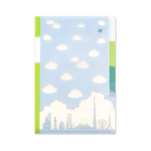 クリアフォルダ　B6　雲とシルエット｜cf-128