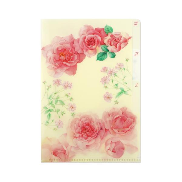 B6クリアフォルダ　ピンクローズ｜cf-146