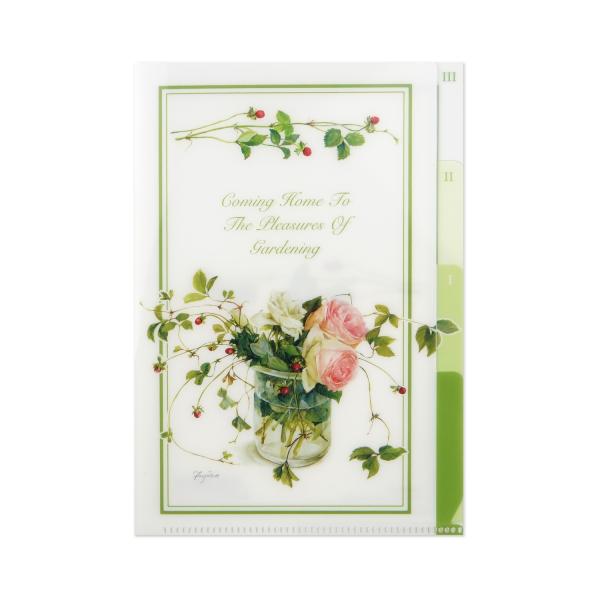 Ｂ６クリアフォルダ　Ｆｕｊｉｃｏバラとヘビイチゴ｜cf-157