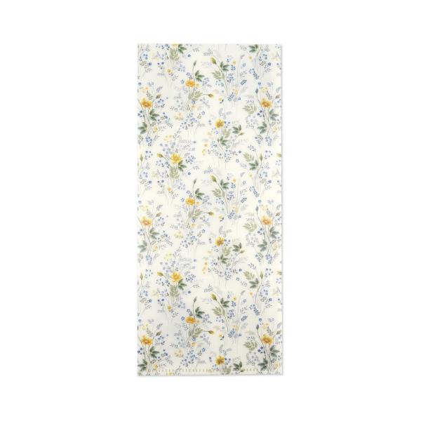 チケットフォルダ　青と黄の小花｜cf-164