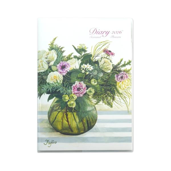 2026ダイアリーＡ５　不二子ピンクと白のバラ｜dy-133