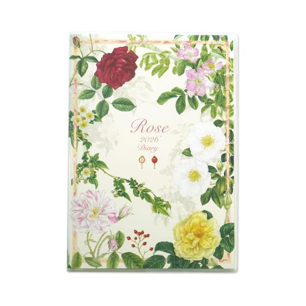 2026ダイアリーＡ５　クラシックローズ生成り地｜dy-134