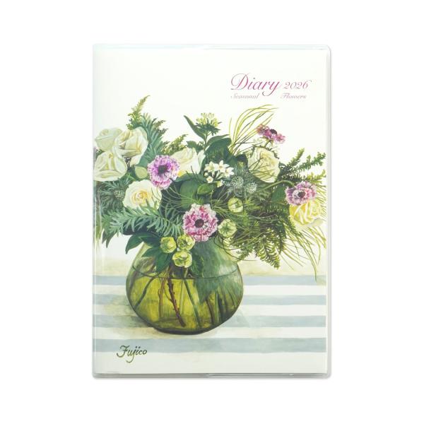 2026ダイアリーＡ６　不二子ピンクと白のバラ｜dy-139