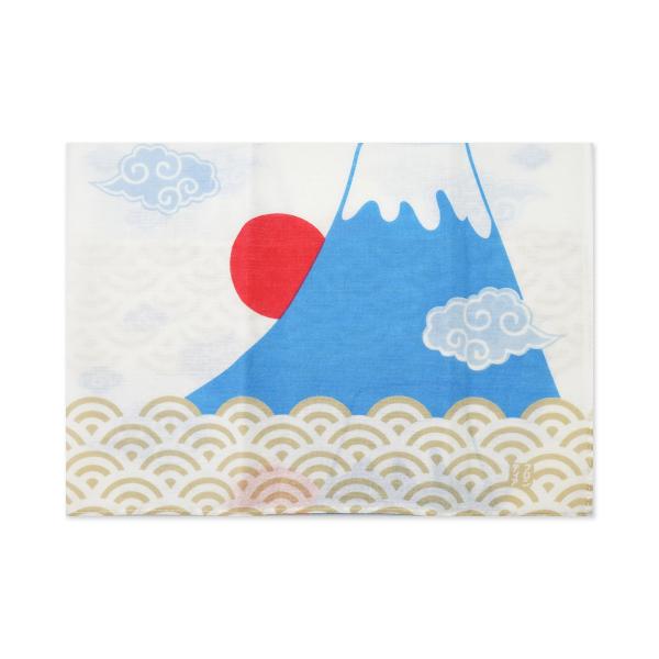 木綿はんかち　おしゃれ　4コマ　富士山